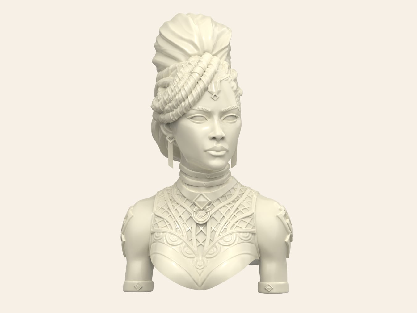 Character Bust - Mel (League of Legends) - 3D Sculpt (Blender)