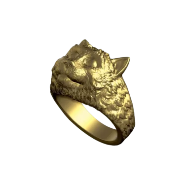 CAD-model of a golden ring of the Cheshire cat